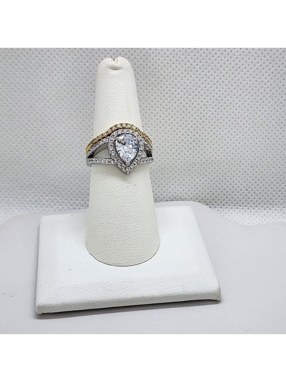 Brand New Sterling Silver 2pc Oval Shape Ring